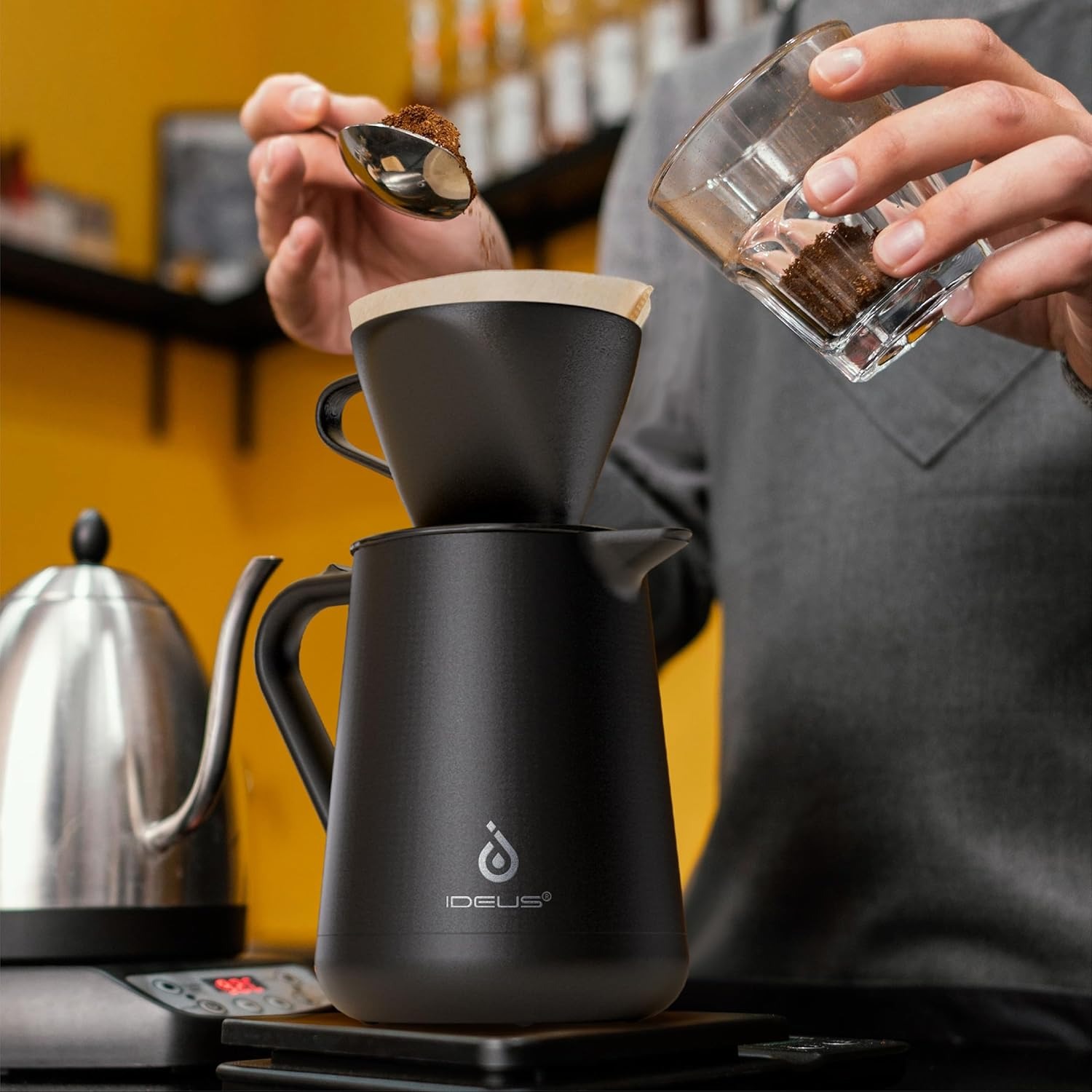 Coffee Tea Pots - Ideus 20oz Stainless Steel Insulated Coffee