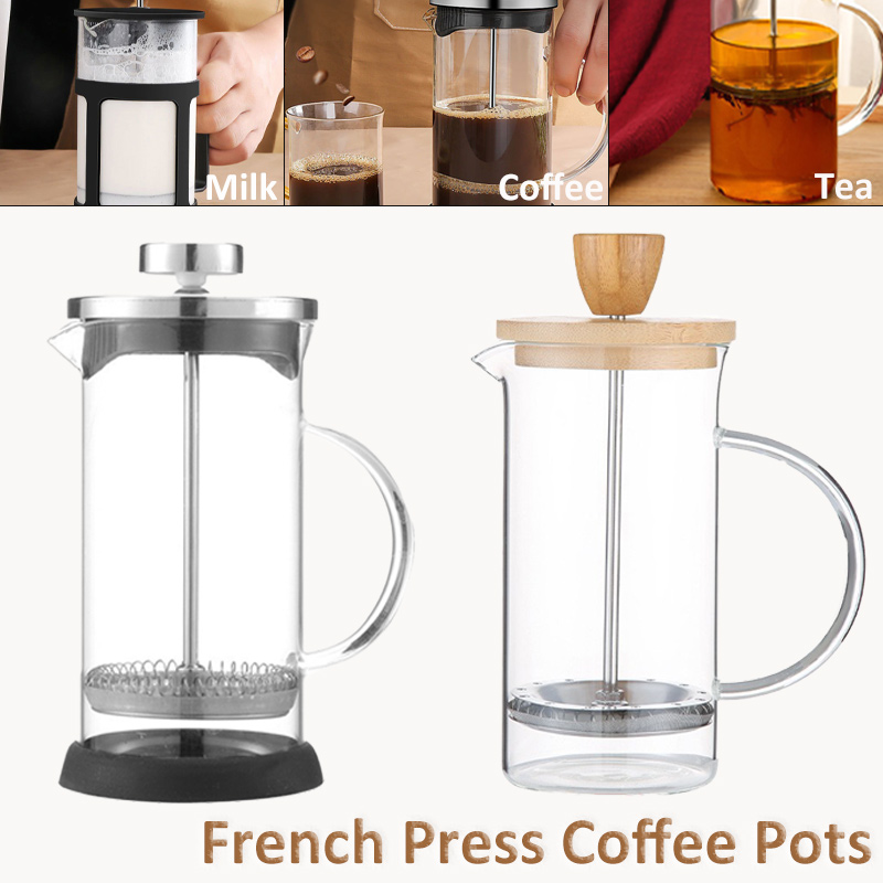 Cold Brew Jar - 350-1000ml French Press Coffee Pot Stainless