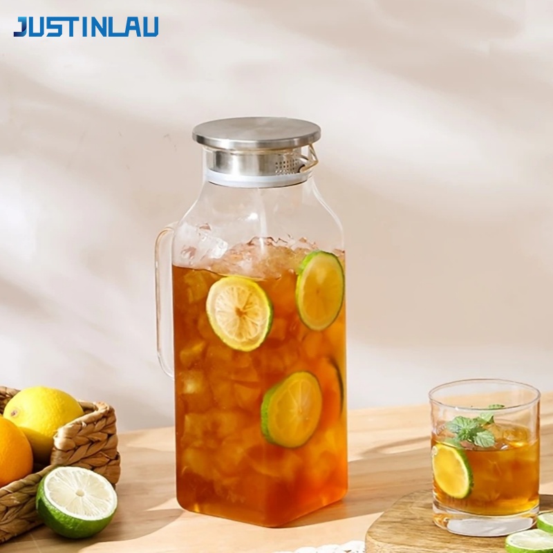 Cold Brew Jar - JUSTINLAU 1.2/2L Cold Water Kettle Transparent