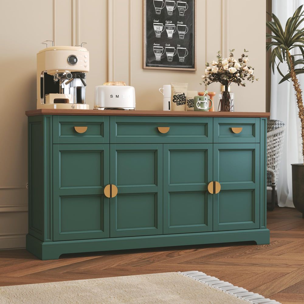Coffee & Tea Collective - 60 Large Buffet Sideboard Cabinet with