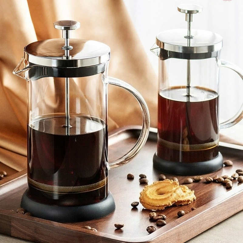 Cold Brew Jar - 350-1000ml Stainless Steel Glass Coffee Maker