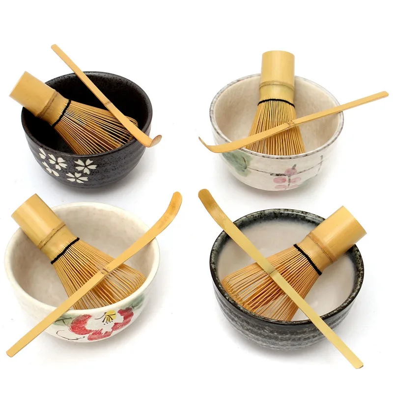 Matcha Whisk Set - Tea Ceremony Matcha Ceramic Tea Bowl
