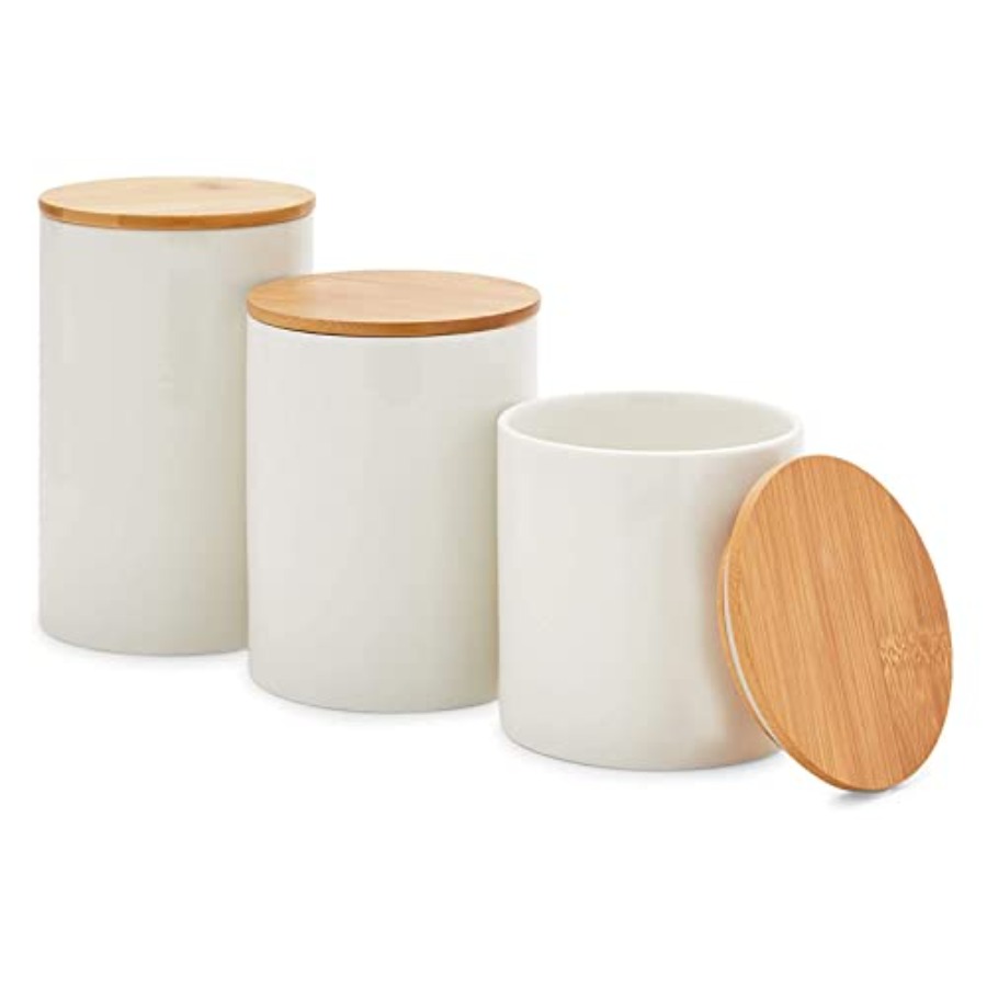 Coffee Tea And Sugar Set - Ceramic Canisters - Coffee Canisters with