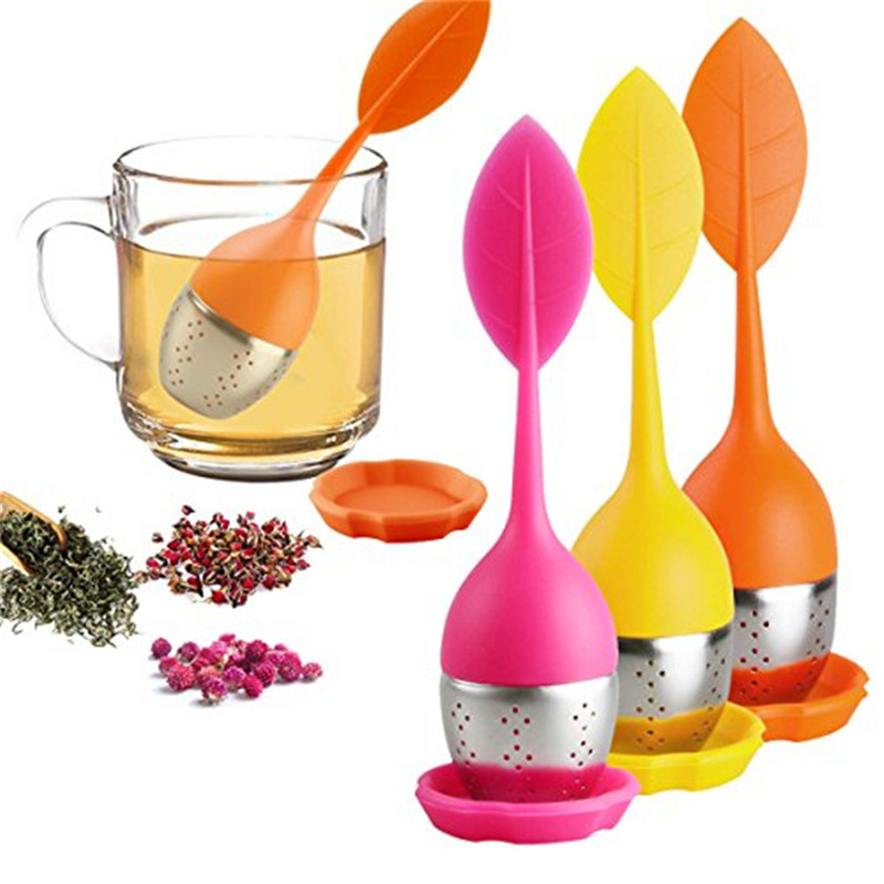 Coffee Tea Leaf - Stainless Steel Leaf Tea Infuser Silicone
