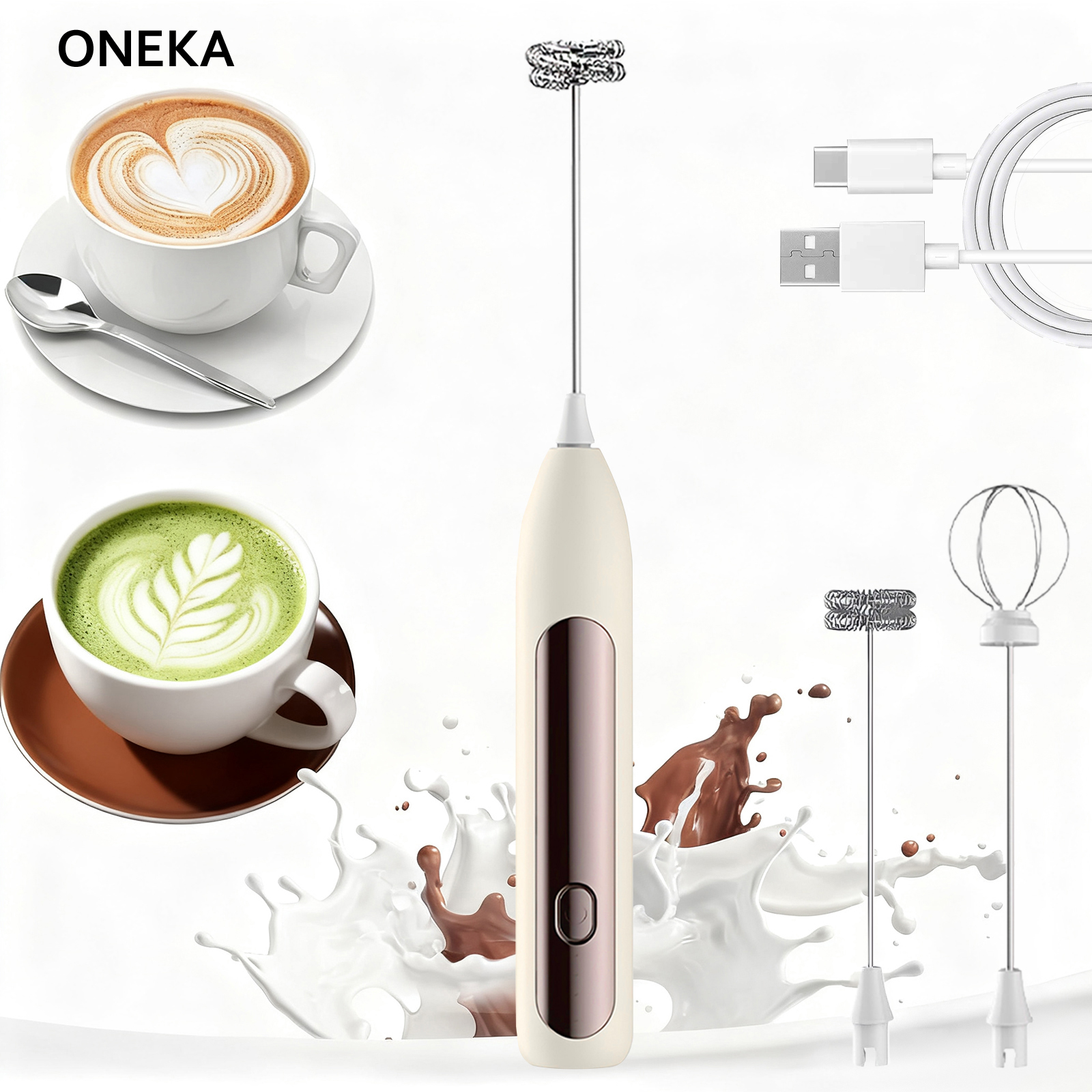 Matcha Whisk Set - Milk Frother Coffee Frother Handheld Foam