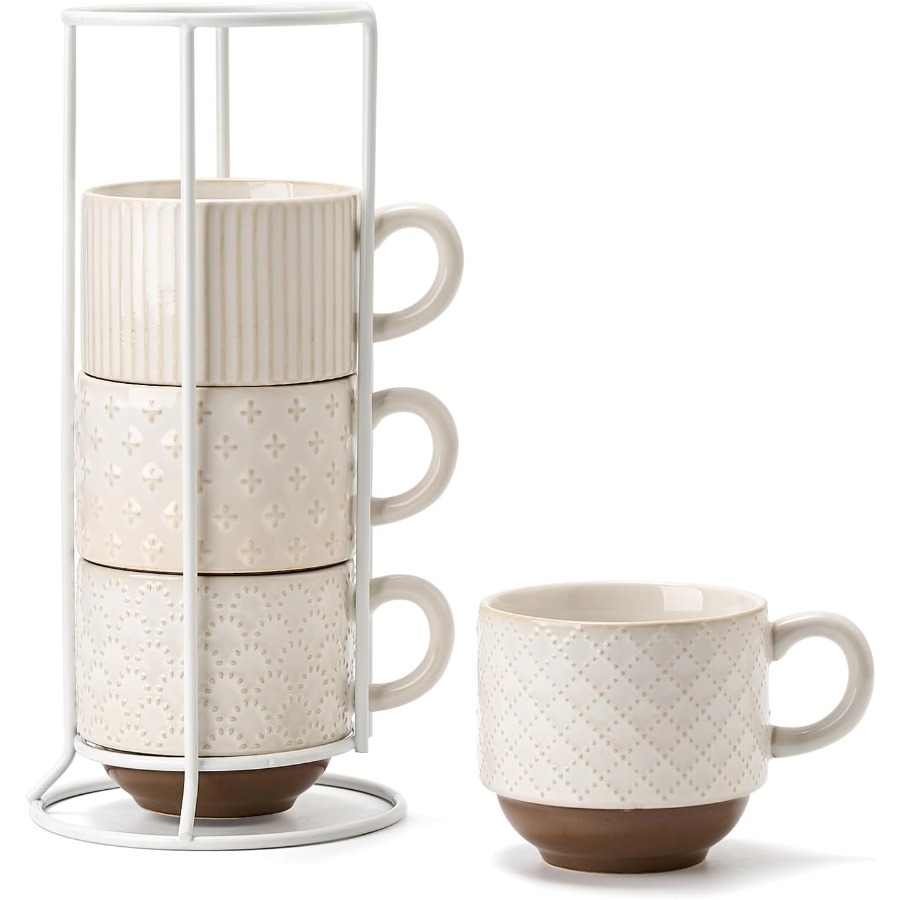 Coffee Tea Difference - Large Ceramic Coffee Mug Set of