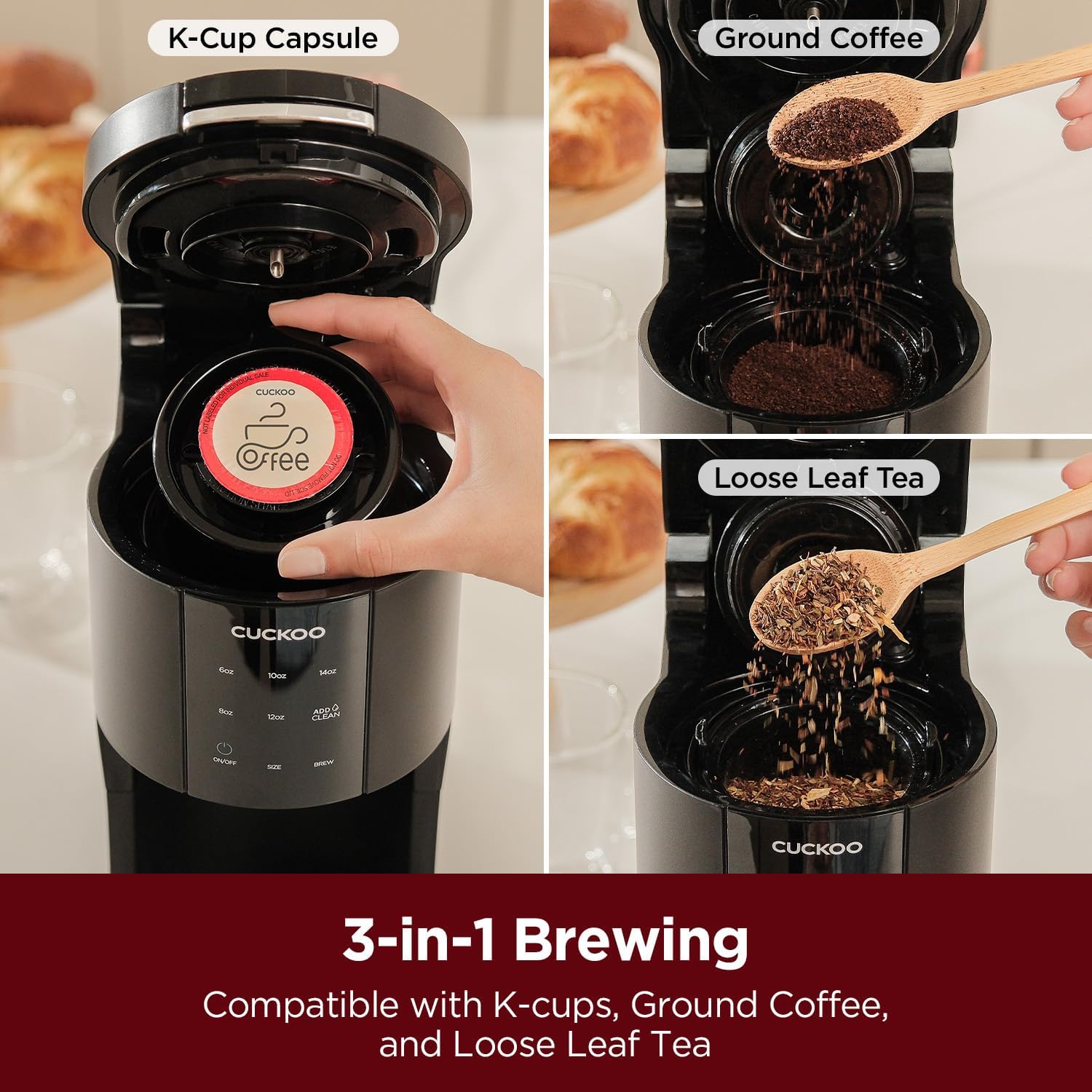 Single Serve Coffee Maker for  – Coffee Tea Espresso Machines recenzja i cena