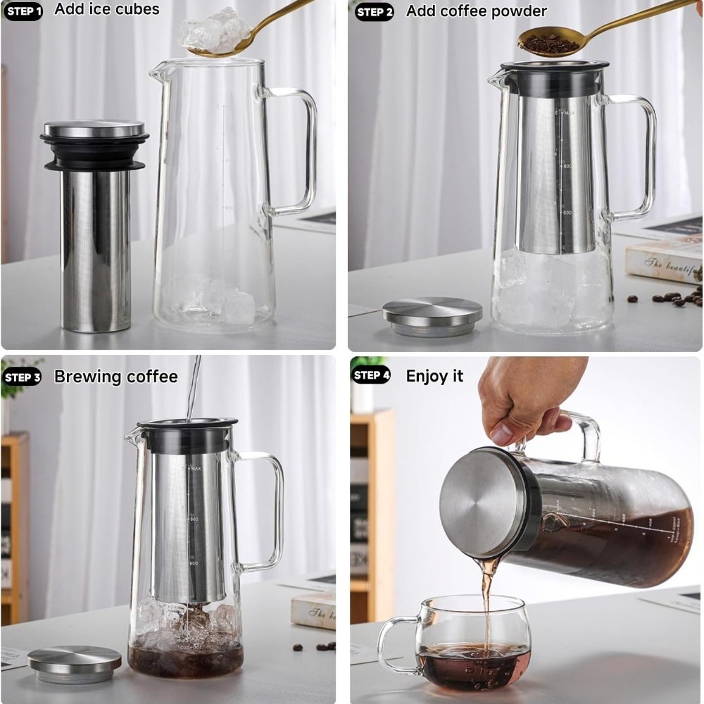Cold Brew Coffee Maker Glass P – Cold Brew Jar recenzja i cena