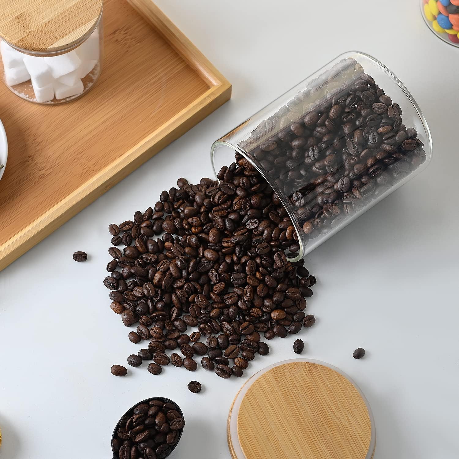 umieo Glass Food Storage Conta – Tea Coffee Sugar Container recenzja i cena