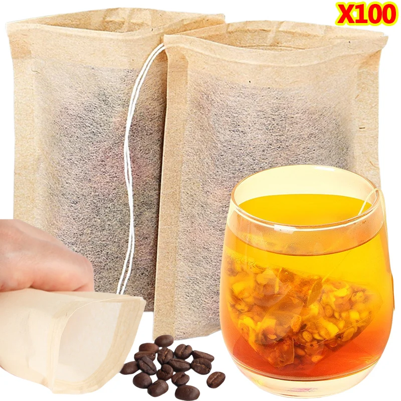 100Pcs Teabags with Drawstring – Coffee Tea Leaf recenzja i cena