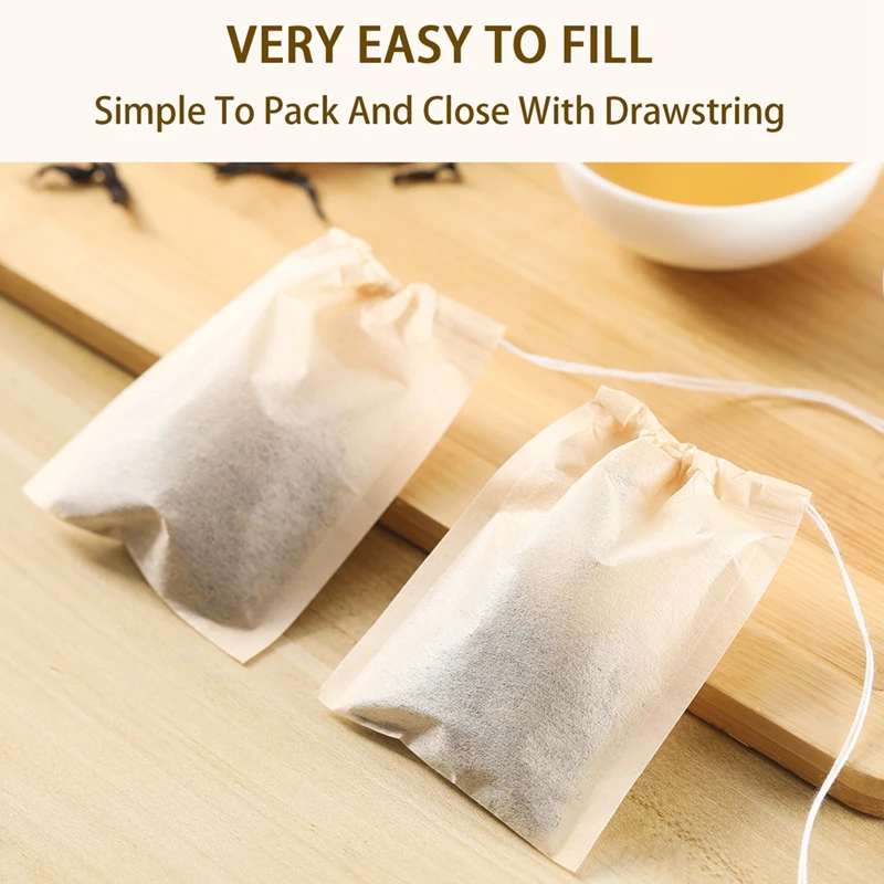 100Pcs Teabags with Drawstring – Coffee Tea Leaf recenzja i cena