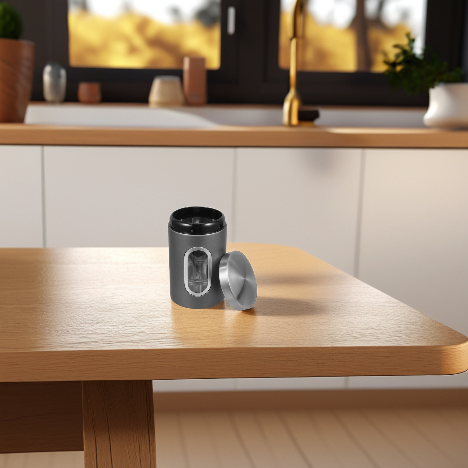 Stainless Steel Storage Canist – Tea Coffee Sugar Container recenzja i cena