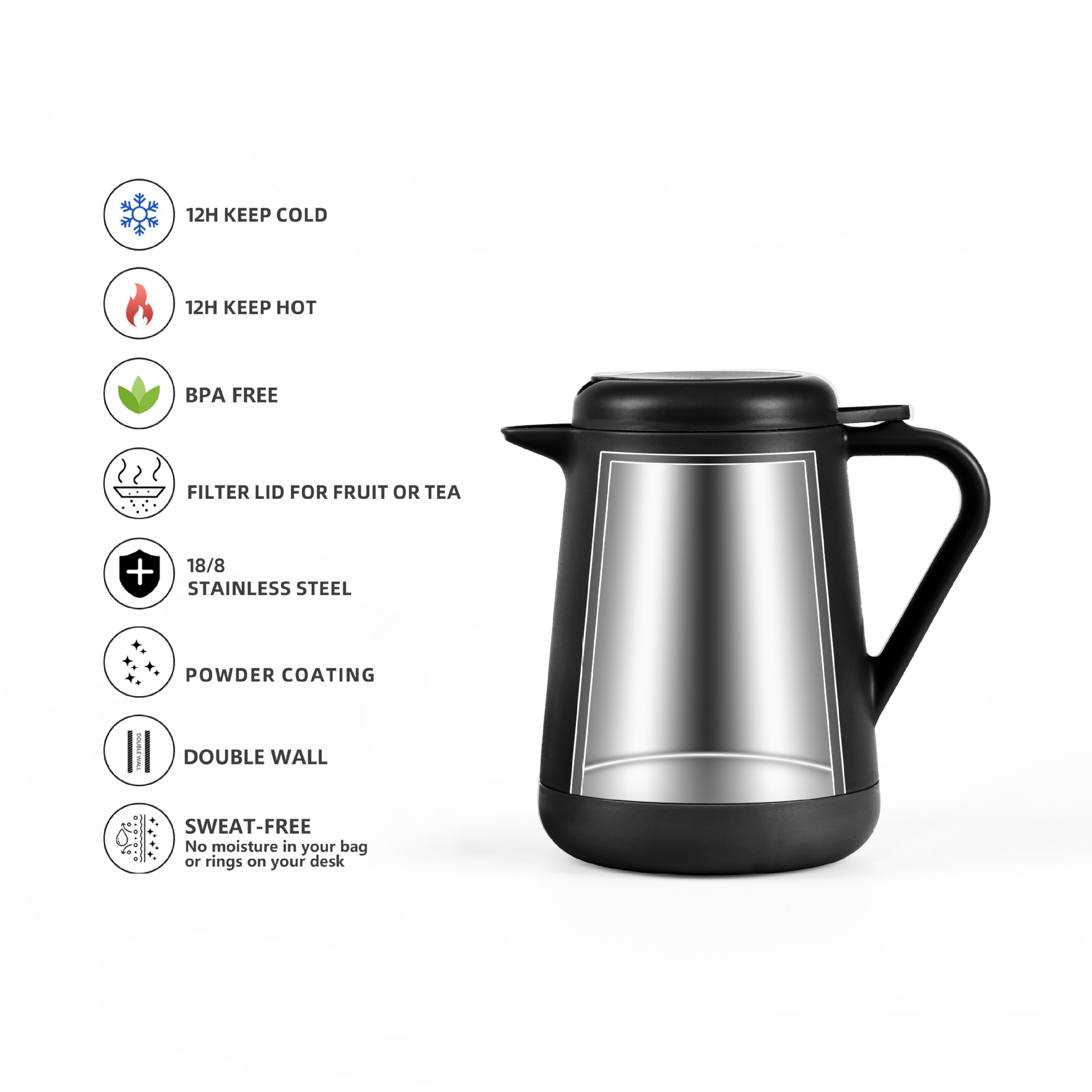 Ideus 20oz Stainless Steel Ins – Coffee Tea Pots recenzja i cena