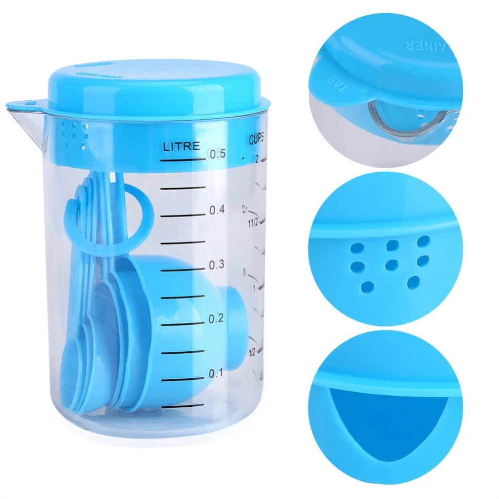 7 Pieces / Set Plastic Measuri – Coffee Tea And Sugar Set recenzja i cena
