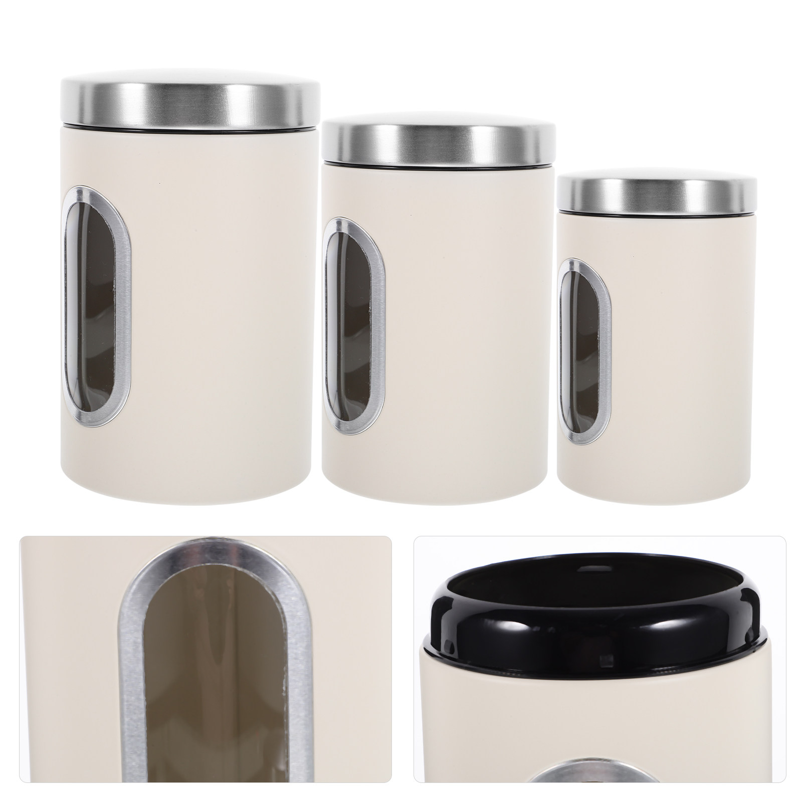 3Pcs Storage Jar Set Airtight  – Coffee Tea And Sugar Set recenzja i cena