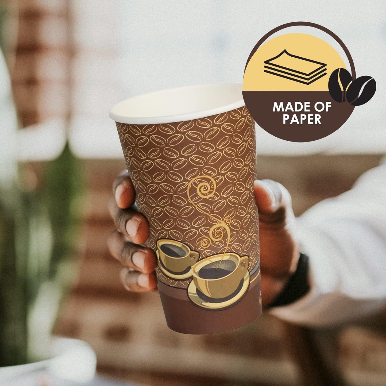 Disposable Coffee Cups 16oz, S – Coffee Tea Uses recenzja i cena