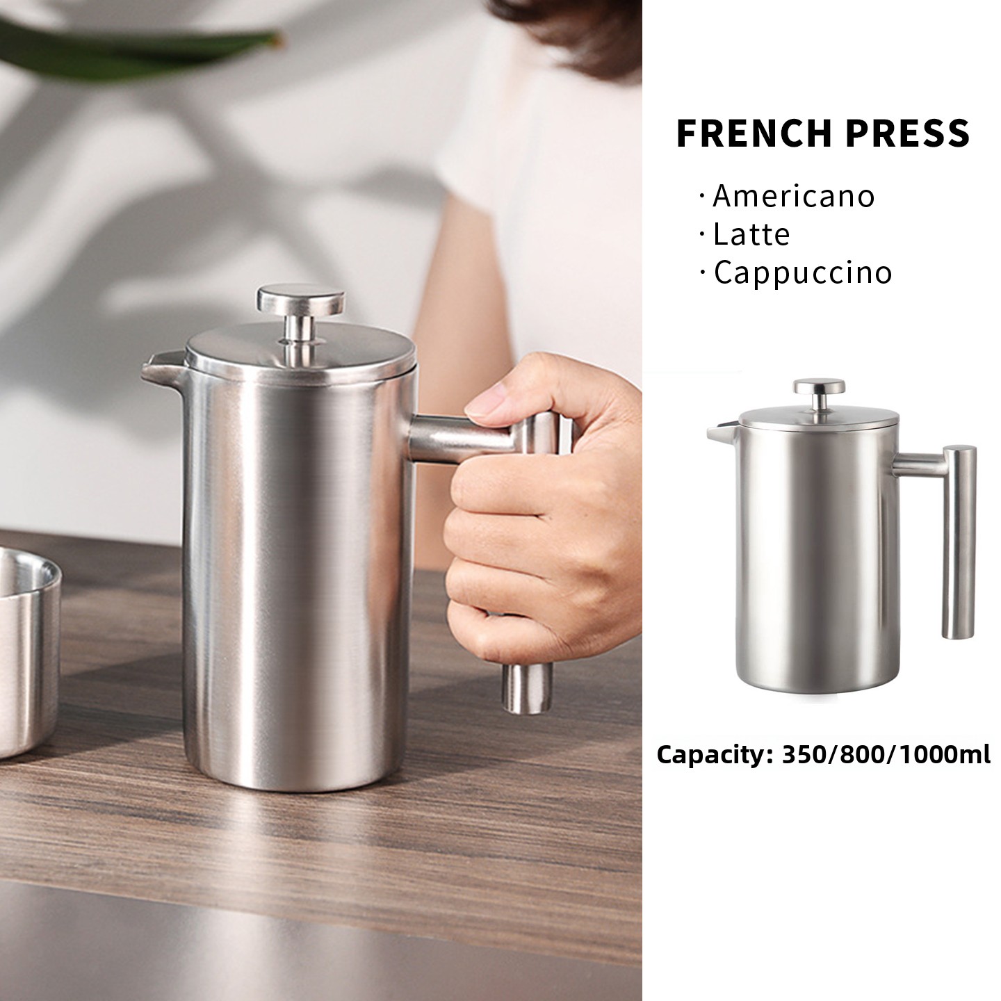 304 Stainl Steel French Pr Cof – Coffee Tea Pots recenzja i cena