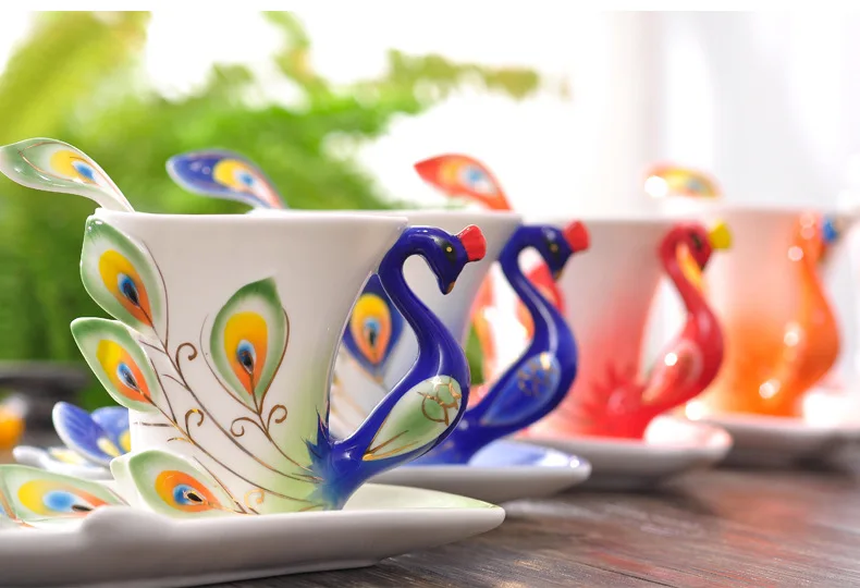 Ceramics Peacock Coffee Mug Cu – Coffee Tea Difference recenzja i cena