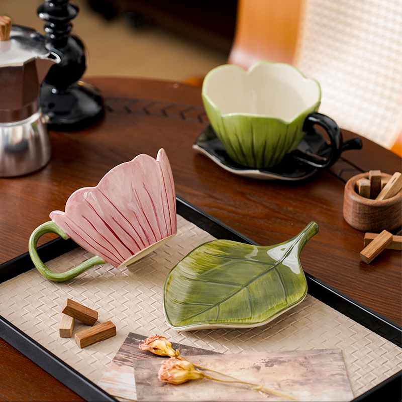 Irregular Hand-painted Coffee  – Coffee Tea Leaf recenzja i cena