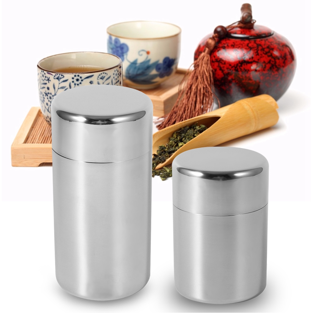 Stainless Steel Tea Leaf Tins  – Tea Coffee Sugar Container recenzja i cena