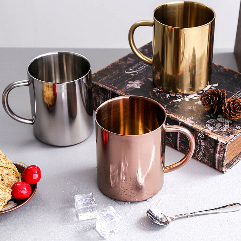 2Pcs Stainless Steel Mug Set D – Coffee Tea Uses recenzja i cena