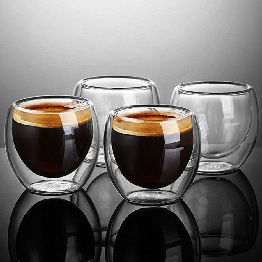 Double Walled Glass Coffee Mug – Coffee Tea And Sugar Set recenzja i cena