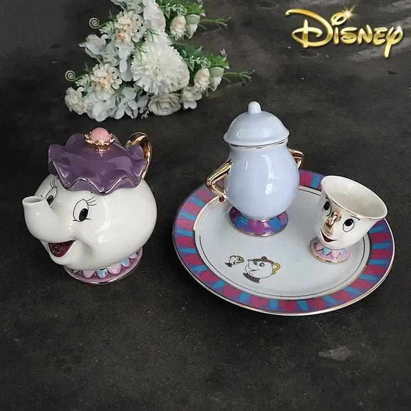 Hot Teapot Cartoon Beauty And  – Coffee Tea And Sugar Set recenzja i cena