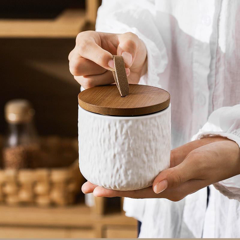 Rock Pattern Ceramic Tea Stora – Tea Coffee Sugar Container recenzja i cena
