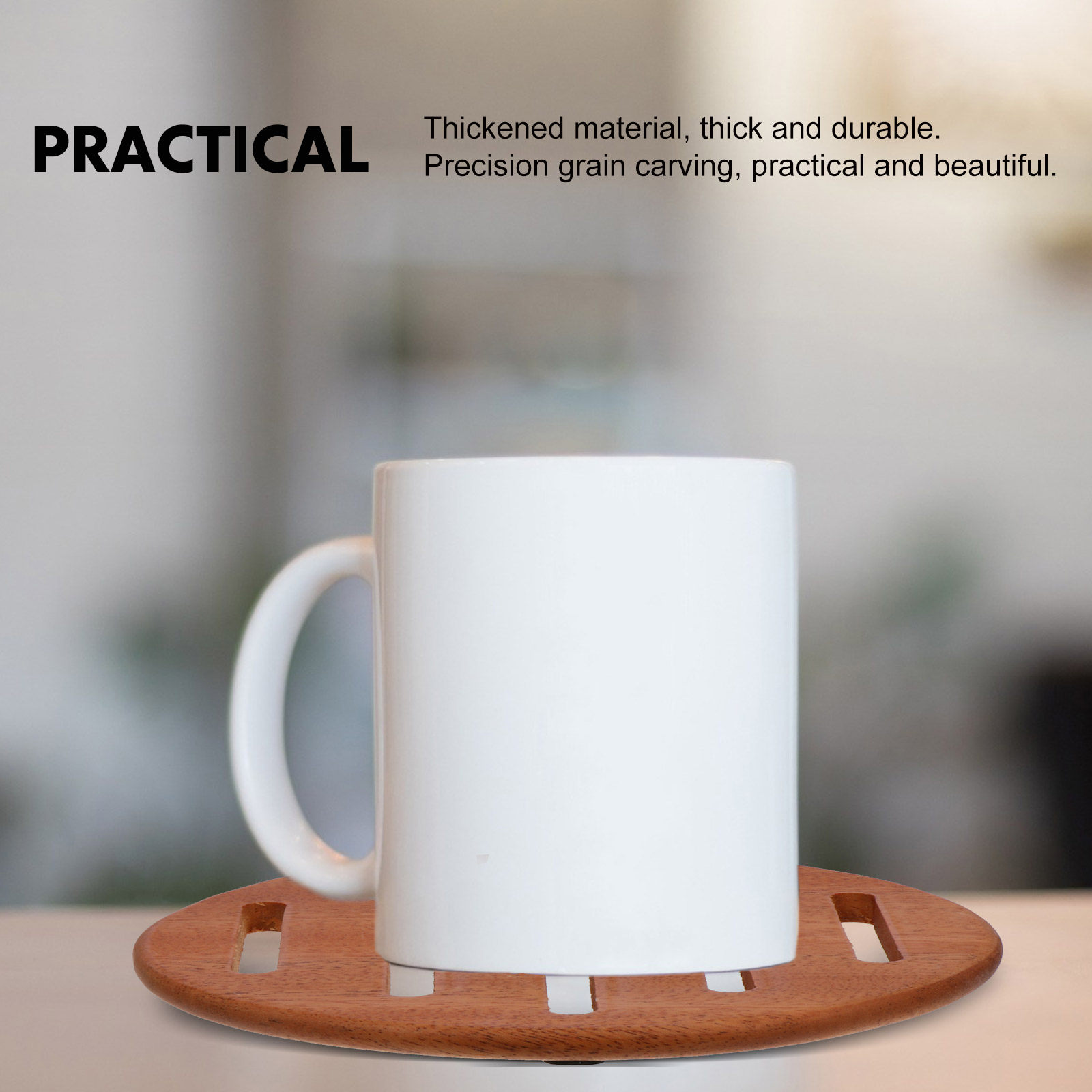 1Pcs Wood Coaster Cup Mat Exqu – Coffee Tea Uses recenzja i cena