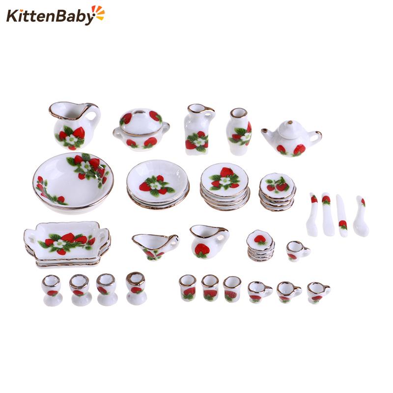 1 Set 1:12 Miniature Doll Hous – Coffee Tea And Sugar Set recenzja i cena