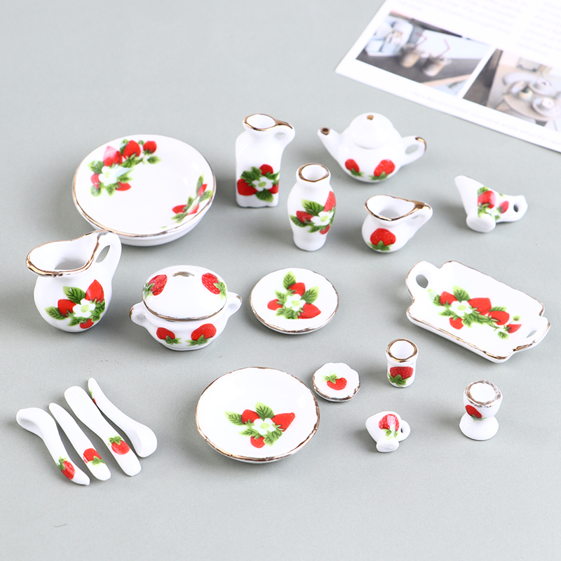 1 Set 1:12 Miniature Doll Hous – Coffee Tea And Sugar Set recenzja i cena