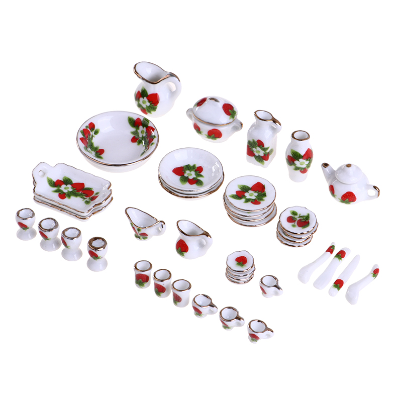 1 Set 1:12 Miniature Doll Hous – Coffee Tea And Sugar Set recenzja i cena