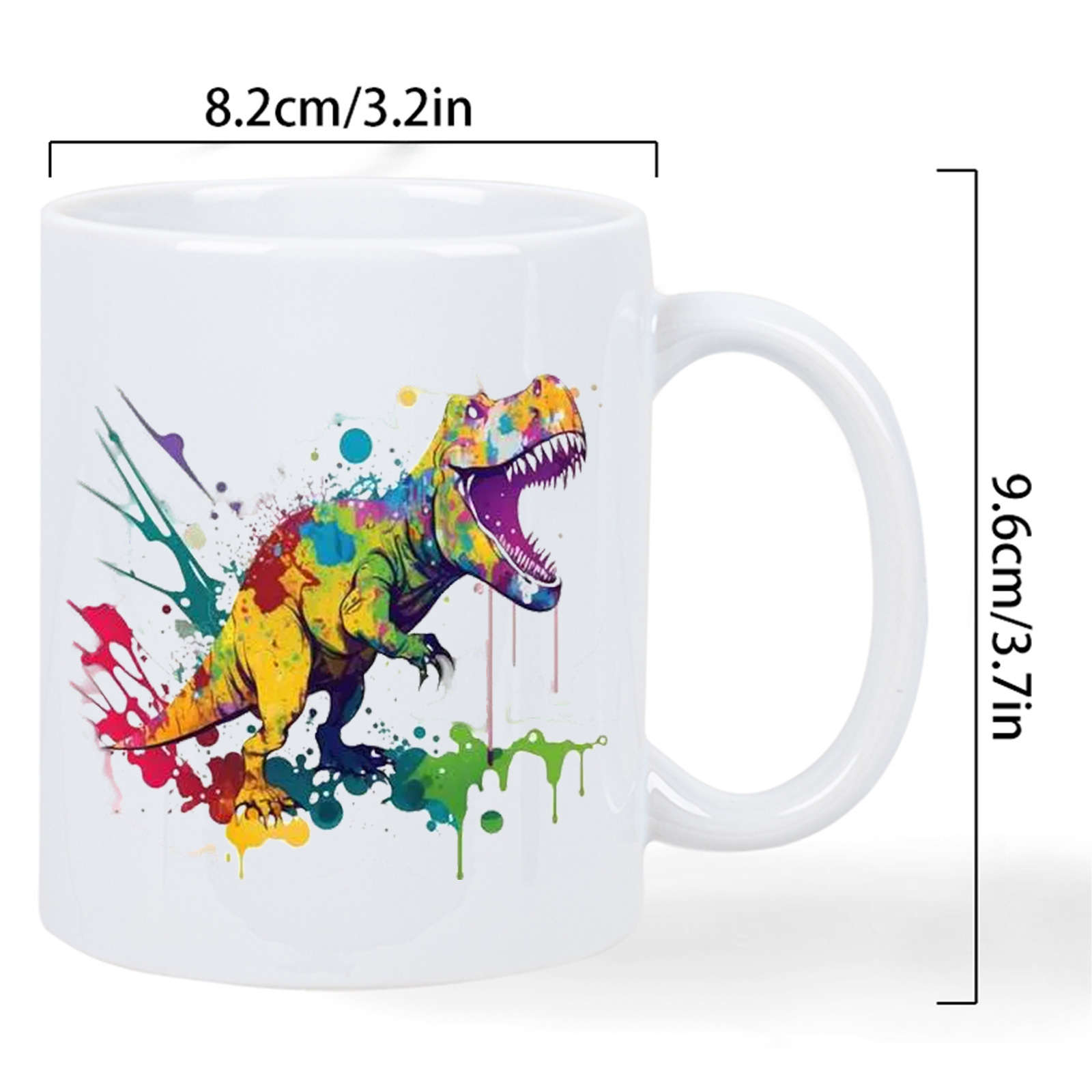 Dinosaur-Themed White Ceramic  – Coffee Tea Uses recenzja i cena