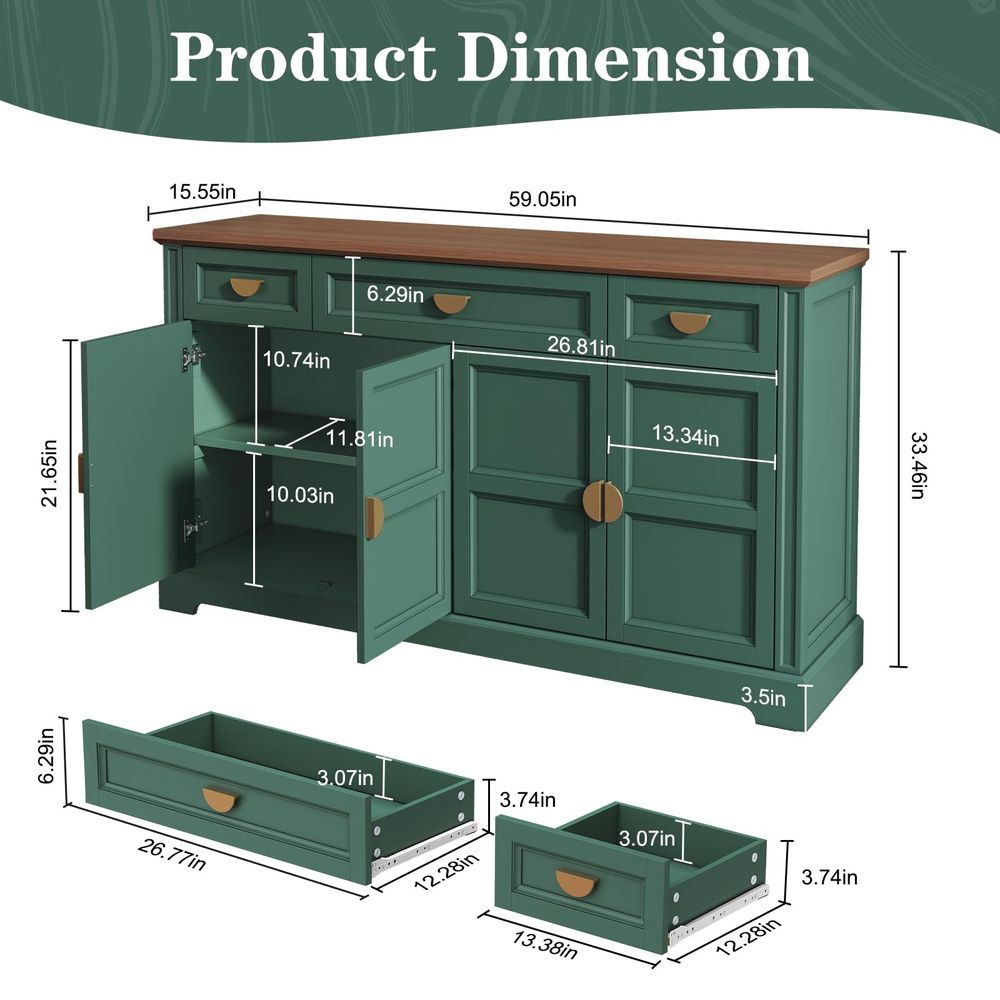 60 Large Buffet Sideboard Cabi – Coffee & Tea Collective recenzja i cena
