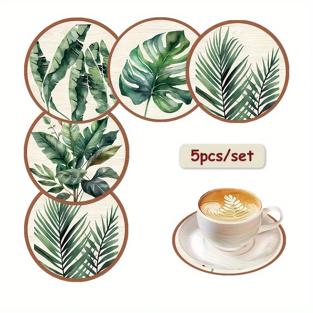2D Flat 5pcs Tropical Plant gr – Coffee Tea Leaf recenzja i cena