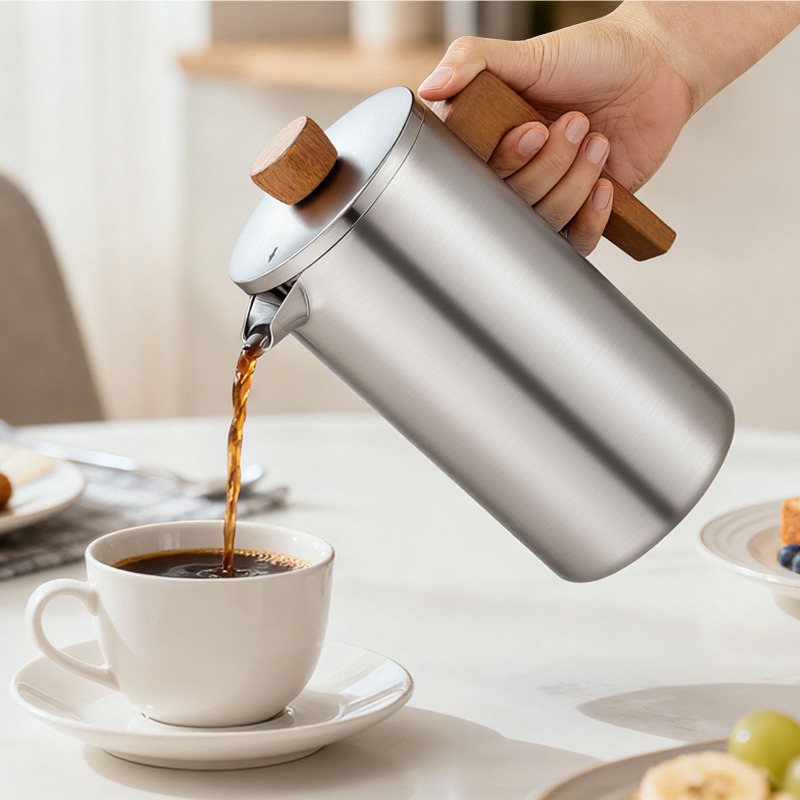 JUSTINLAU 1000ml Stainless Ste – Coffee Tea Pots recenzja i cena