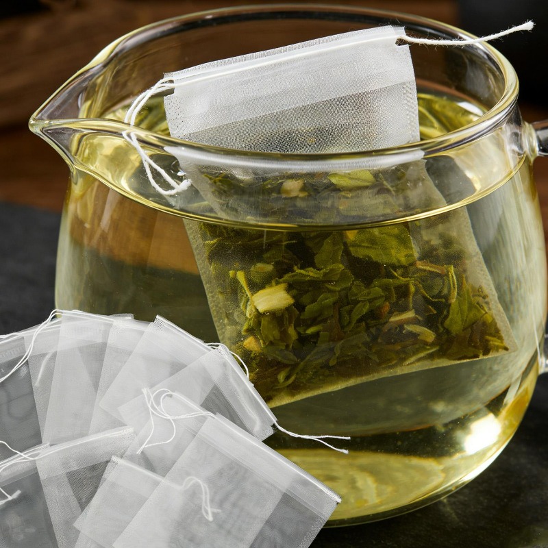 200/50Pcs Nylon Tea Bags Small – Coffee Tea Leaf recenzja i cena