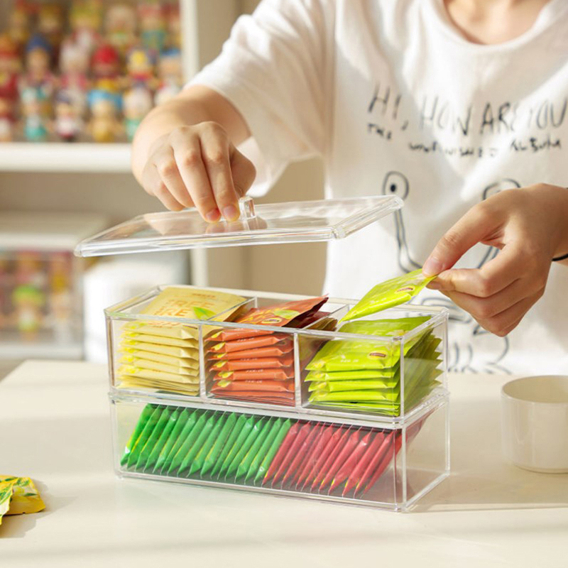 [E] Tea Bag Storage Box Drawer – Tea Coffee Sugar Container recenzja i cena