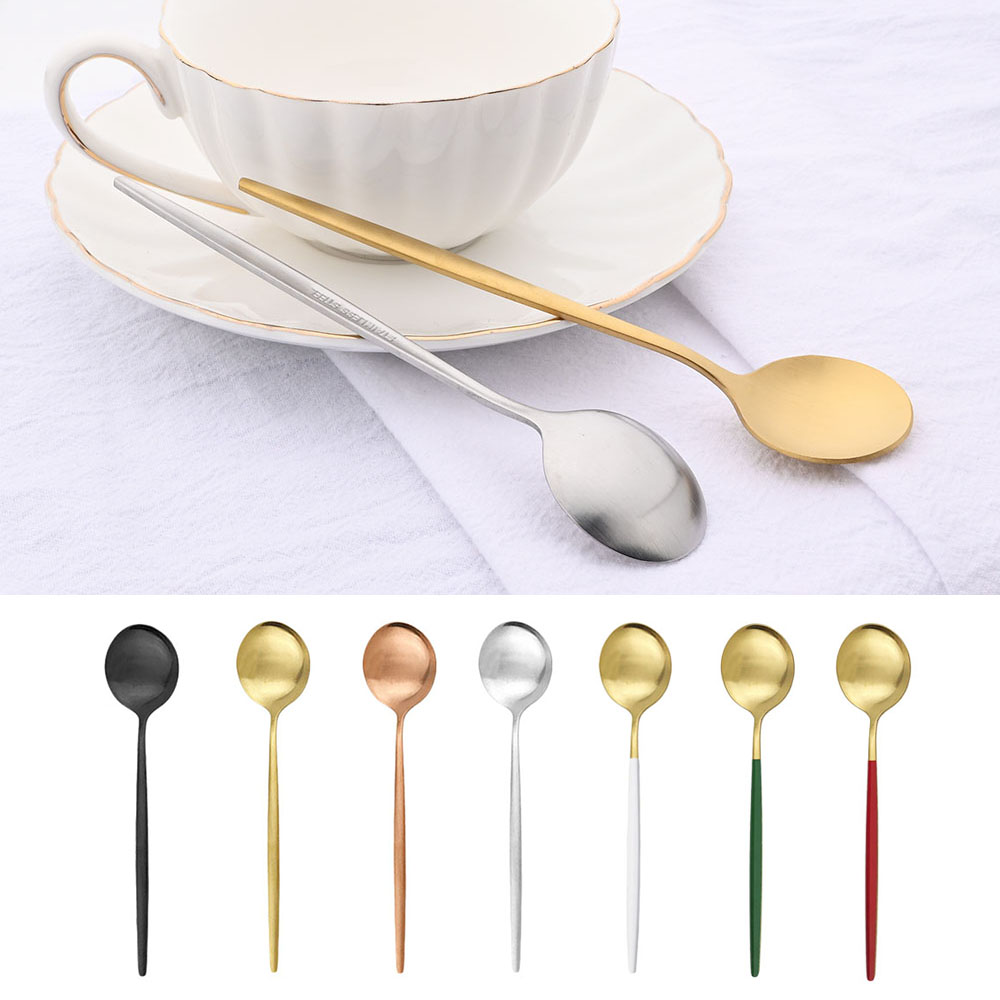 6Pcs Small Matte Spoon Tea Cof – Coffee Tea And Sugar Set recenzja i cena