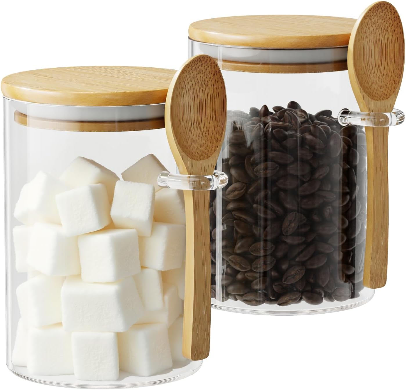 2 Pack 15oz Glass Sugar Contai – Tea Coffee Sugar Container recenzja i cena