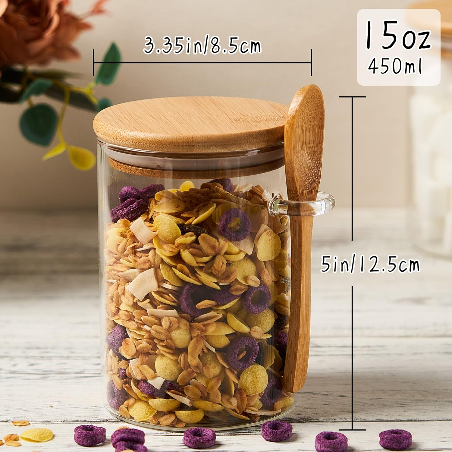 2 Pack 15oz Glass Sugar Contai – Tea Coffee Sugar Container recenzja i cena