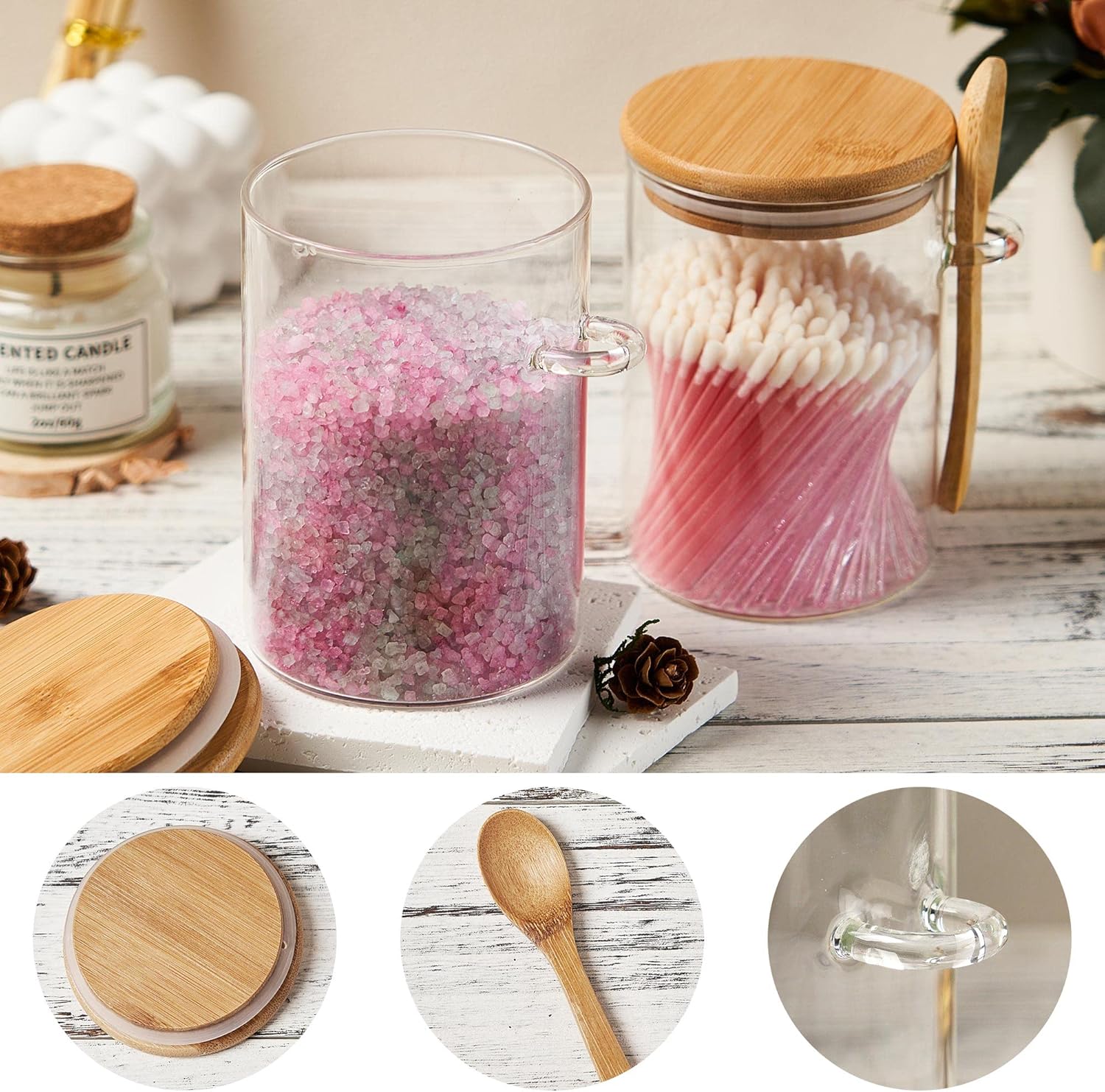 2 Pack 15oz Glass Sugar Contai – Tea Coffee Sugar Container recenzja i cena