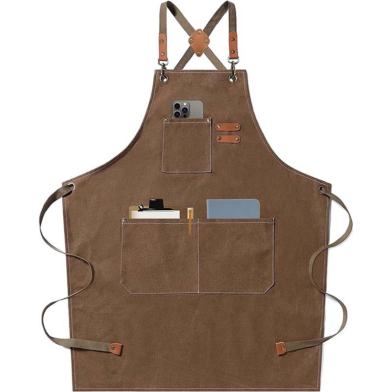 Canvas apron made of cotton su – Coffee Tea Uses recenzja i cena