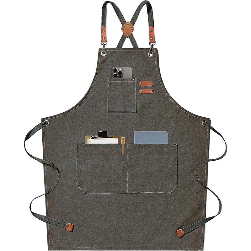 Canvas apron made of cotton su – Coffee Tea Uses recenzja i cena