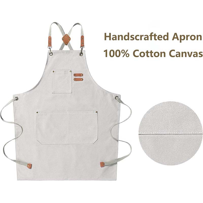 Canvas apron made of cotton su – Coffee Tea Uses recenzja i cena