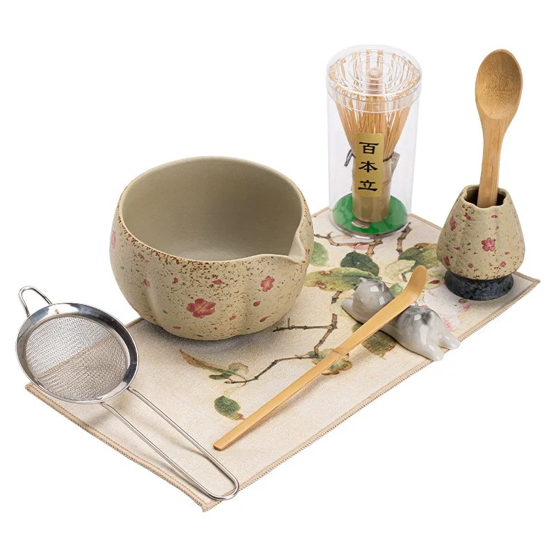 8PCS Japanese Flint red Matcha – Matcha Whisk Set recenzja i cena