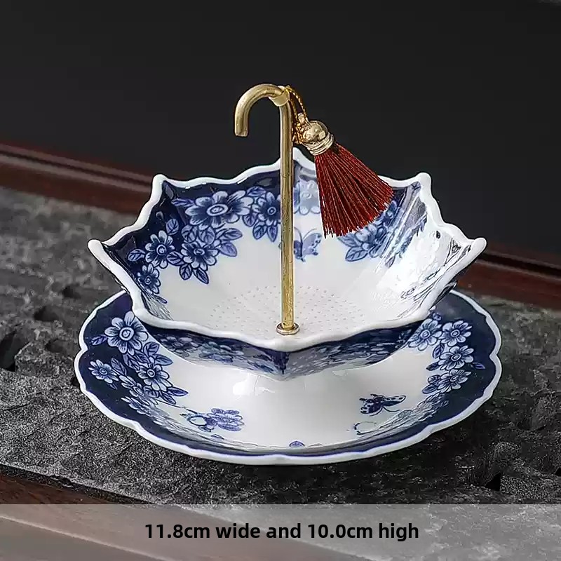 Chinese Blue White Porcelain U – Coffee Tea Leaf recenzja i cena