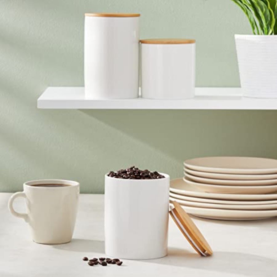 Ceramic Canisters - Coffee Can – Coffee Tea And Sugar Set recenzja i cena