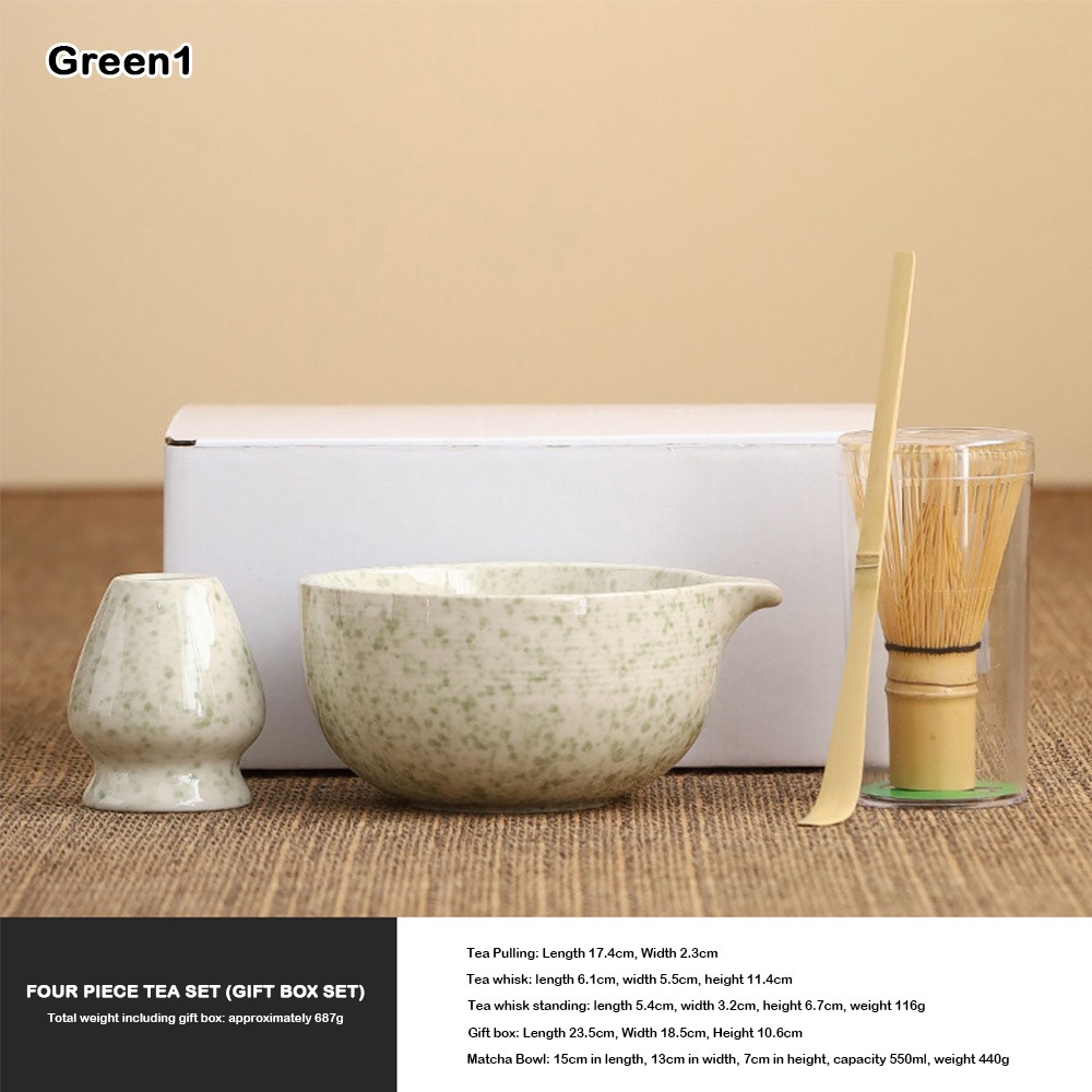 4PCS Ceramic Bamboo Japanese M – Matcha Whisk Set recenzja i cena