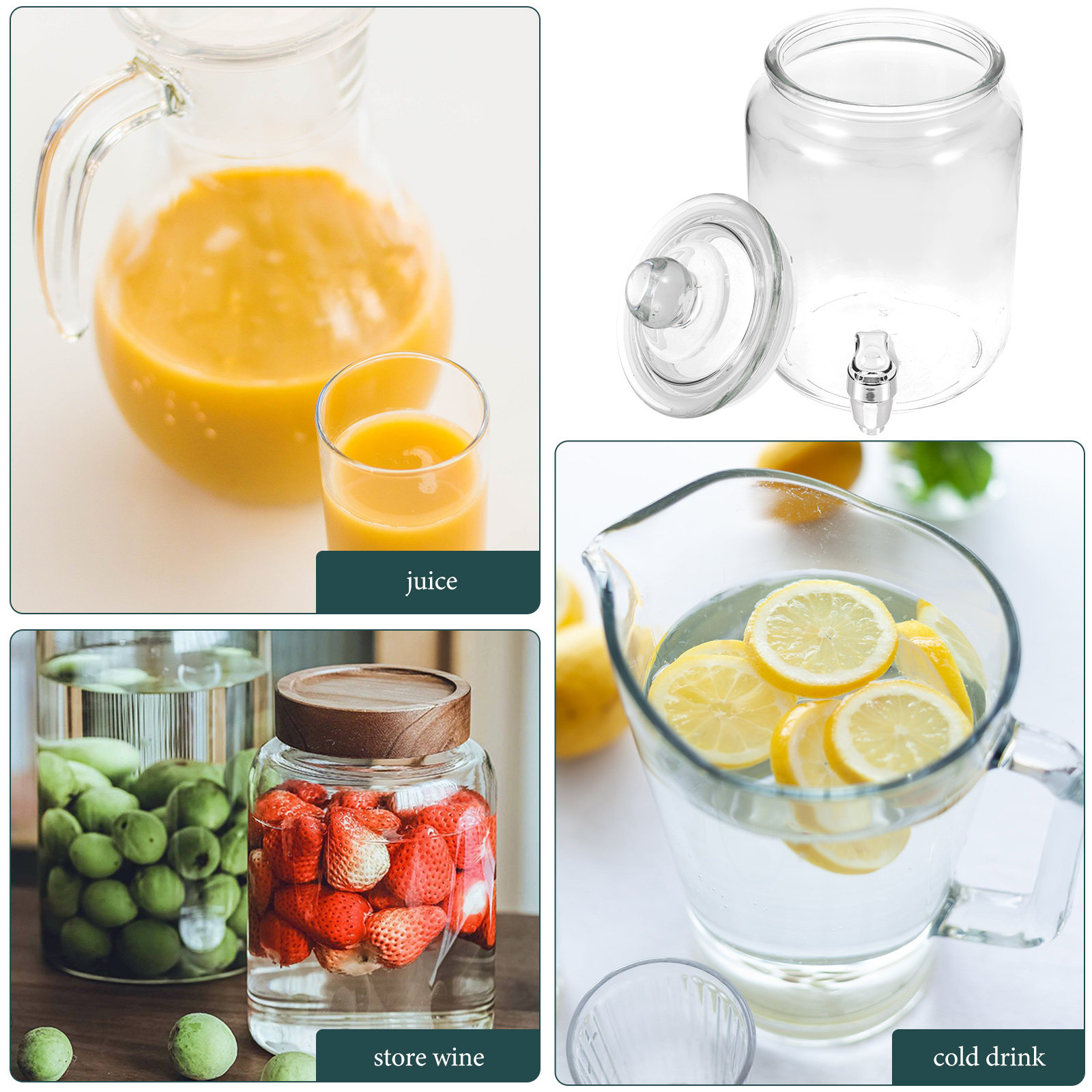1L Glass Wine Jar with Tap Sea – Cold Brew Jar recenzja i cena